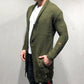Men's Casual Ripped Long Knit Cardigan 68275311M
