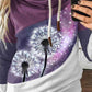 Women's Dandelionf Print Casual Sweatshirt