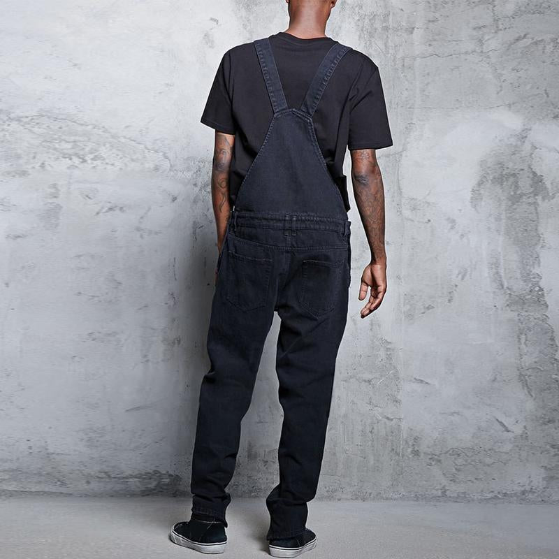 Men's Vintage Fashion Ripped Denim Overalls 53148759Y