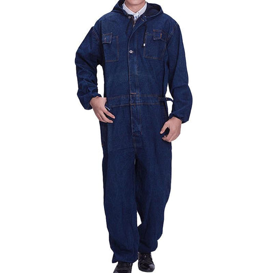 Men's Casual Denim Cargo Jumpsuit 56928106Y