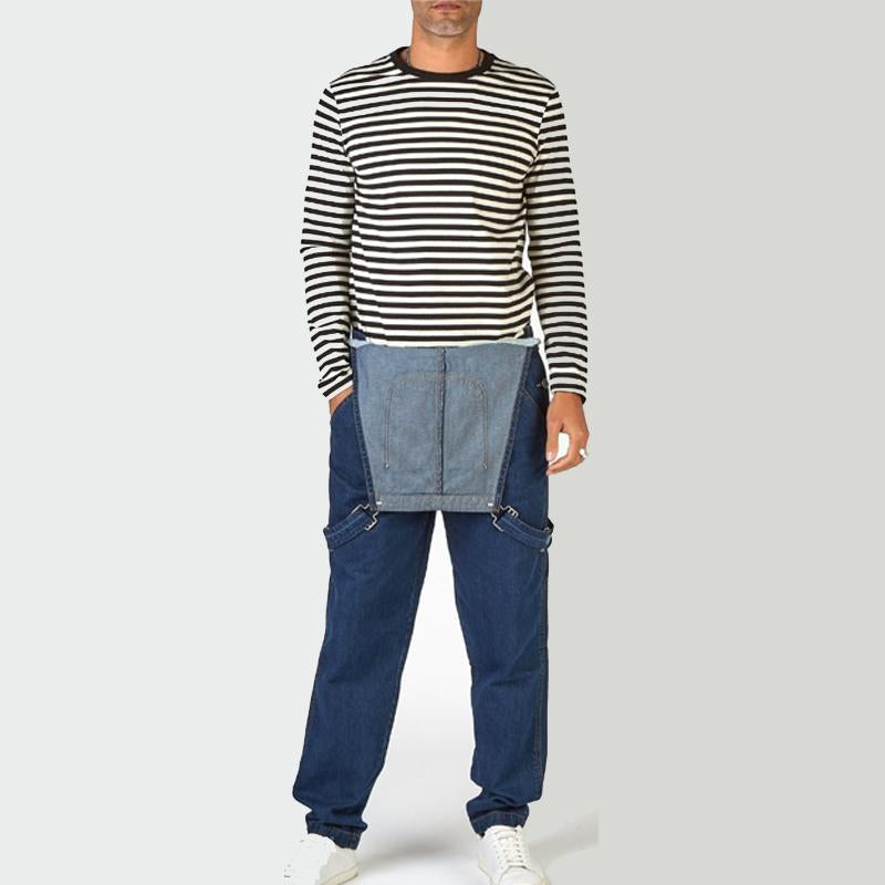 Men's Casual Vintage Denim Overalls 10222895Y