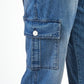 Men's Vintage Multi-Pocket Cargo Denim Overalls 50530030Y