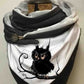 Women's Owl Art Casual Wrap Scarf