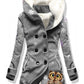 Women's Winter Owl Print Casual Track Jacket