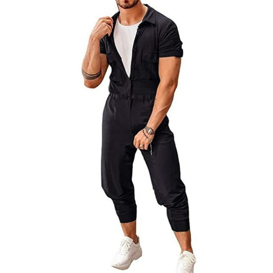 Men's Casual Solid Color Jumpsuit 44281515Y