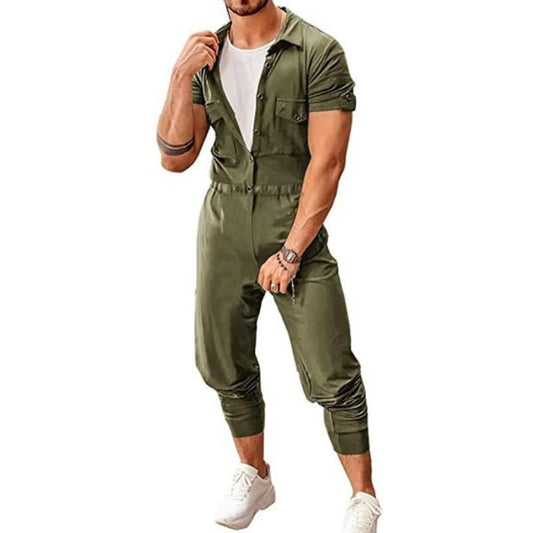 Men's Casual Solid Color Jumpsuit 44281515Y