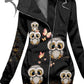 Women's Winter Owl Print Casual Track Jacket