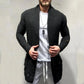 Men's Casual Ripped Long Knit Cardigan 68275311M