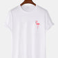 Flamingo Print T-Shirt & Swim Shorts