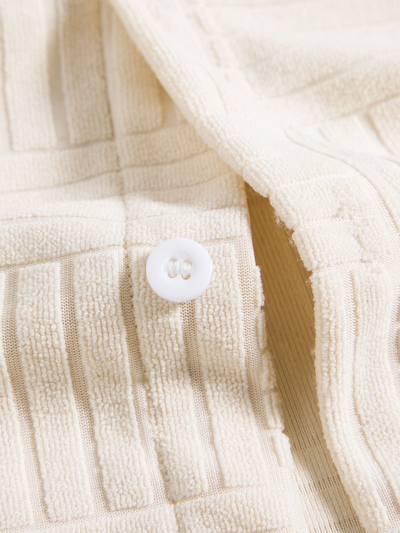 Towelling Jacquard Shirt & Shorts