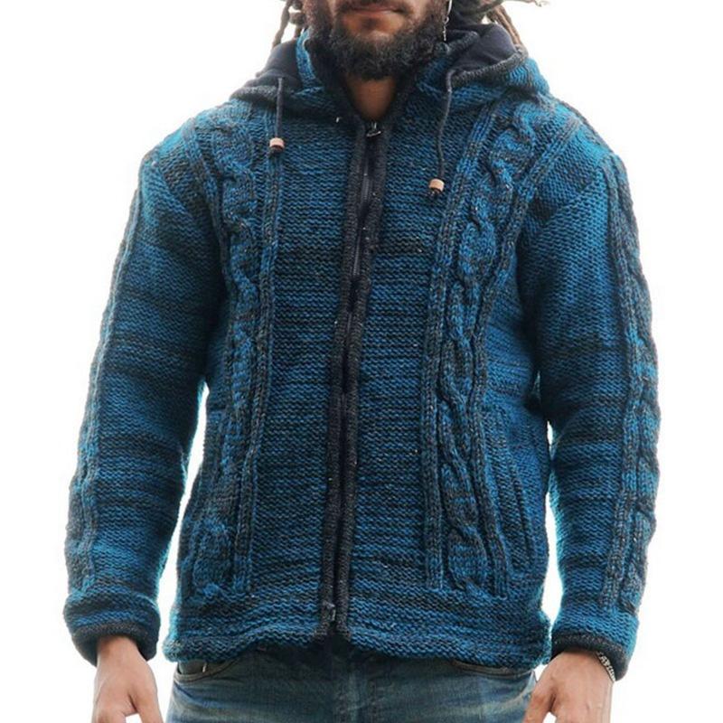 Men's Zip Cardigan Hoodie Knitwear 06717996X