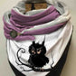 Women's Owl Art Casual Wrap Scarf