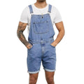 Men's Casual Vintage Denim Shorts Overalls 70861382Y