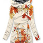 Women's Autumn And Winter Maple Leaves Cute Fox Casual Sweatshirt