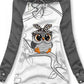 Women's Owl Art Print Sweatjacke