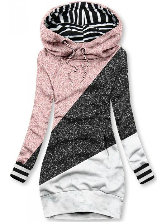 Women's Simple Stylish Stripe Art Slim Casual Sweatshirt