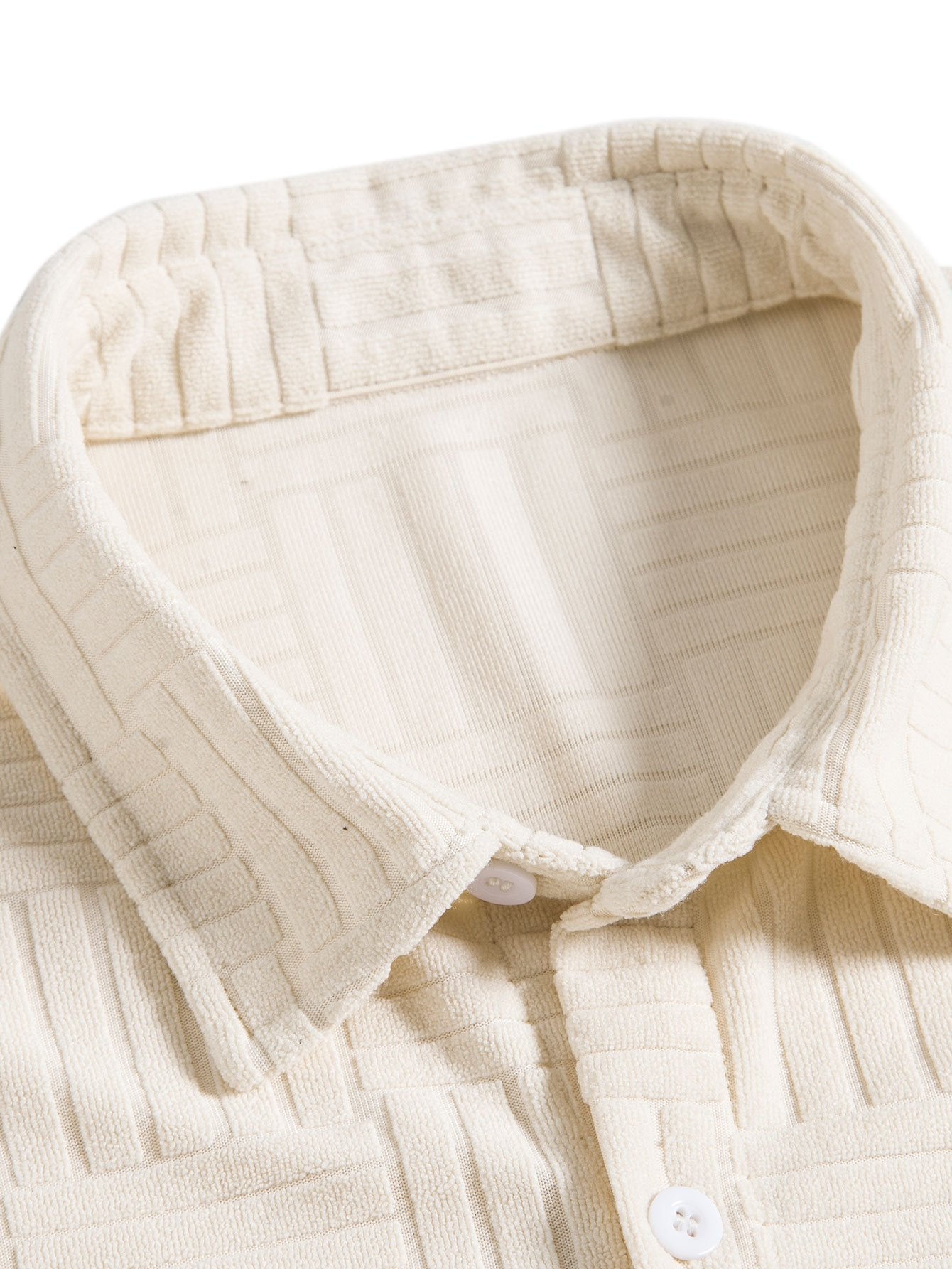 Towelling Jacquard Shirt & Shorts