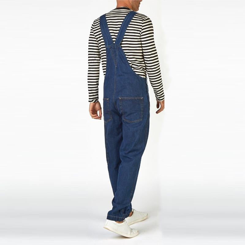 Men's Casual Vintage Denim Overalls 10222895Y