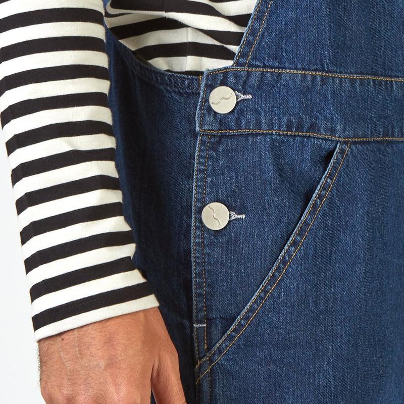Men's Casual Vintage Denim Overalls 10222895Y