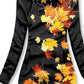 Women's Vintage Maple Leaf Art Print Casual Sweatshirt