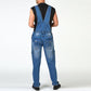 Men's Vintage Multi-Pocket Cargo Denim Overalls 50530030Y