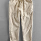 Linen Look Short Sleeve Stand Collar Shirt & Linen Cotton Blend Cropped Pants