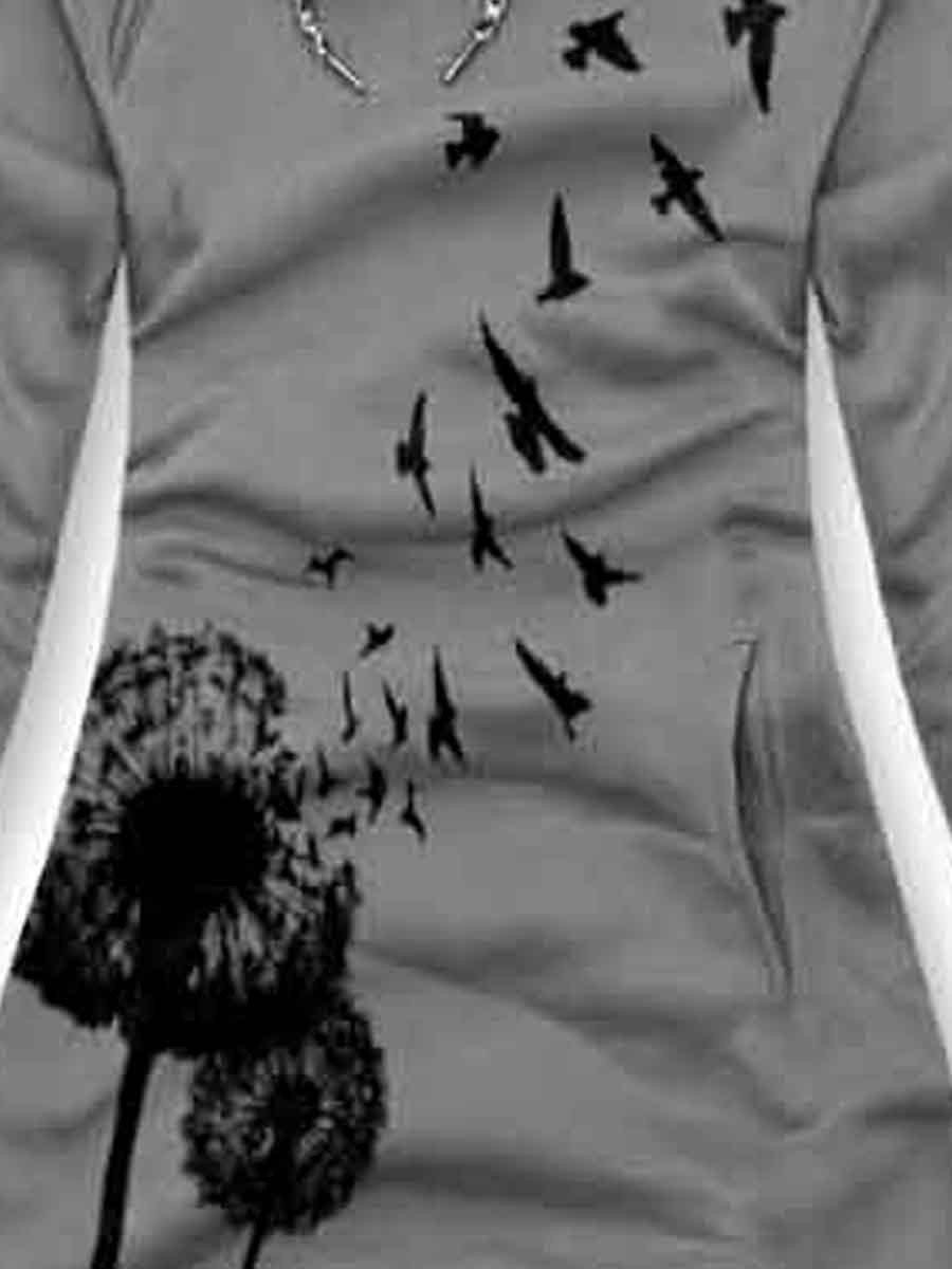 Women's Dandelion Print Hoodie