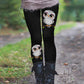 Women's Owl Print Thermal Leggings