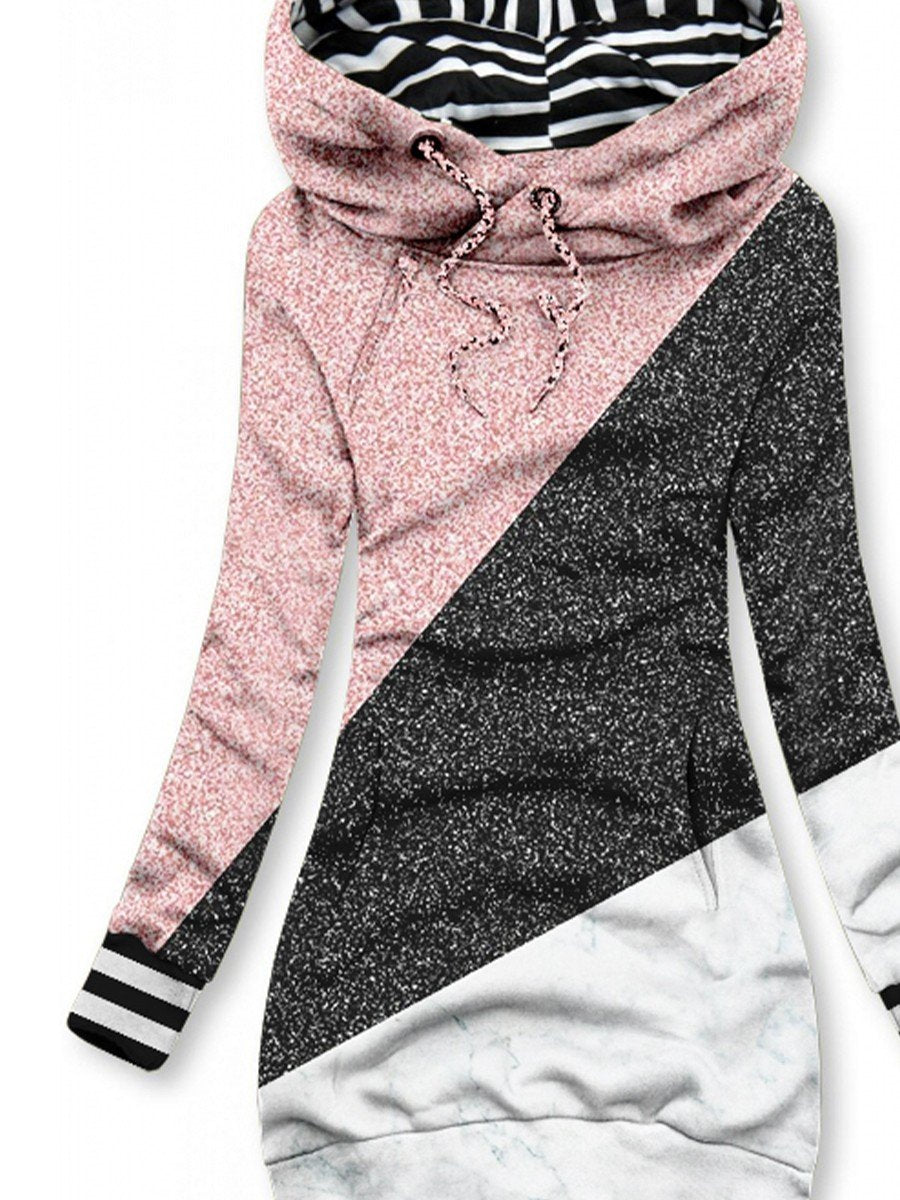 Women's Simple Stylish Stripe Art Slim Casual Sweatshirt