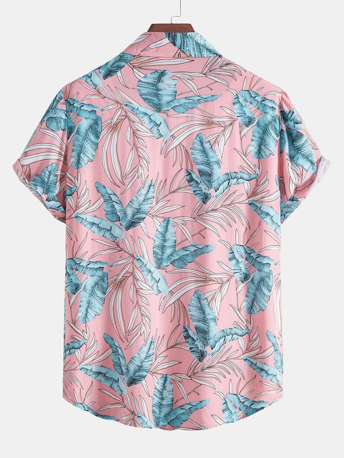 Viscose Tropical Print Button Up Shirt & Short Length Swim Shorts