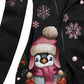 Women's Winter Snowflake Penguin Casual Sweatjacken