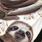 Cute Sloth Print Casual Scarf