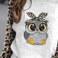 Women's Owl Print Casual Sweatshirt