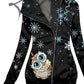Women's Winter Owl Print Casual Track Jacket