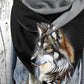 Wolf Print Casual Scarf and Shawl