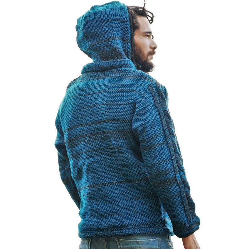 Men's Zip Cardigan Hoodie Knitwear 06717996X