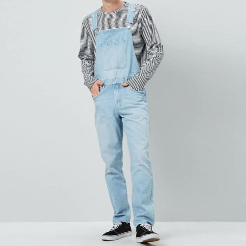 Men'S Casual Denim Jumpsuit 30103525Y