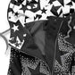 Women's Star Art Print Sweatjacke