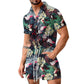 Men's Casual Flower Print Beach Jumpsuit 28736991Y