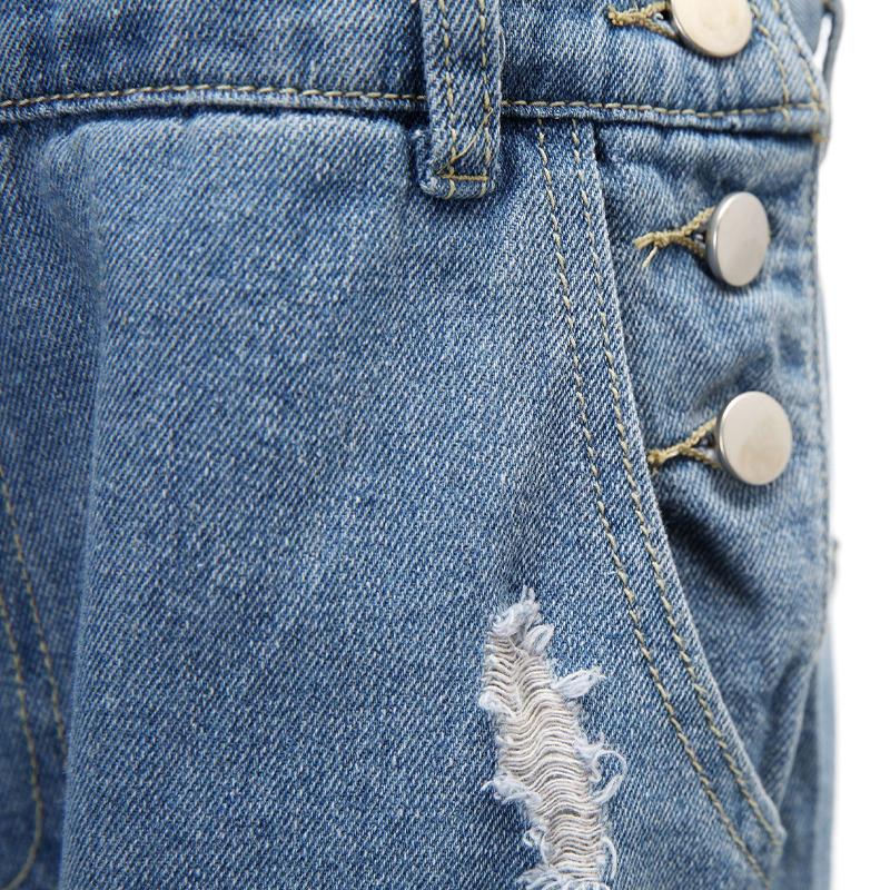 Men's Casual Denim Ripped Jumpsuit 50701605Y