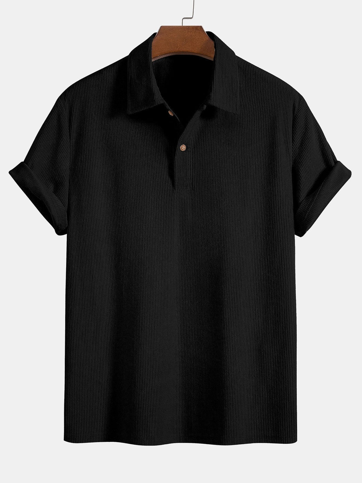 Short Sleeve Corduroy Polo Shirt & Corduroy Shorts