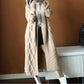Women Winter Knit Coat Hoodie Outerwear Long Coat