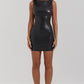 Lila Vegan Leather Mini Dress