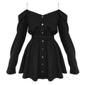 LONG SLEEVE COLLAR DRESS