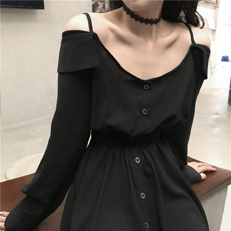 LONG SLEEVE COLLAR DRESS