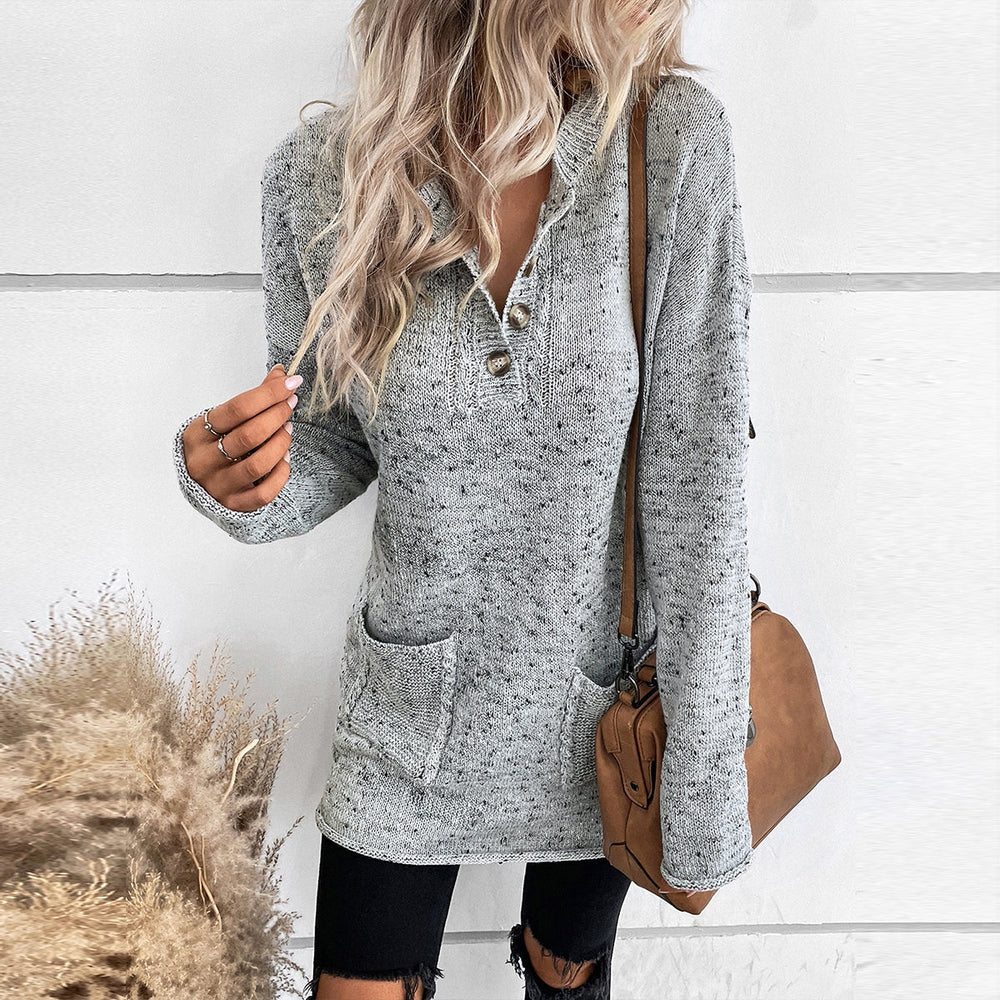 Classy Long Sleeve V-Neck Sweater