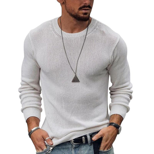 Men's Casual Round Neck Pullover Knitwear 82243389M