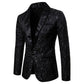 Velvet Floral Blazer