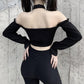 Streetwear Off Shoulder Gothic Top