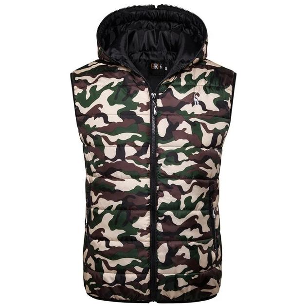 2021 HOODED SLEEVELESS PUFFER